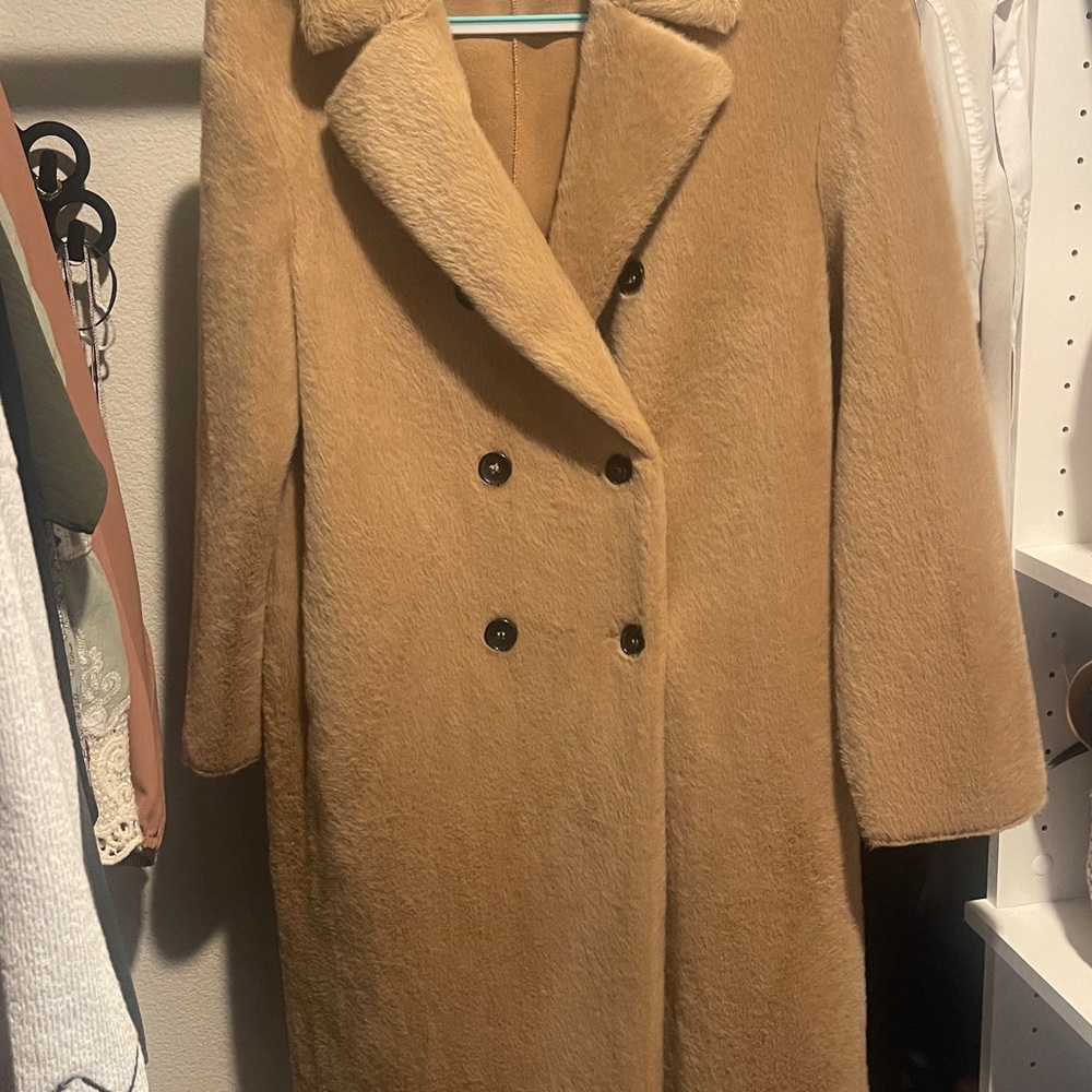 ZARA
Faux Fur Wrap Coat